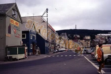 Vintage 35mm Color Kodachrome Slide of Tromsø Norway Street Scene 1960s X-2993