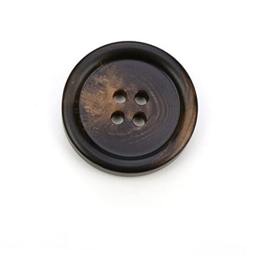 10 PCS 4 Holes Round Pattern Resin Buttons Flatback Sewing 15 mm 11#Coffee