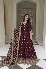 Attractive Faux Georgette Salwar Kameez With Dupatta For Wedding Wear