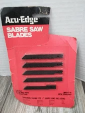 NEW Acu-Edge 20 Sabre Saw Blades Vintage Unopened Fits 1/4" Saws ( New Zealand)