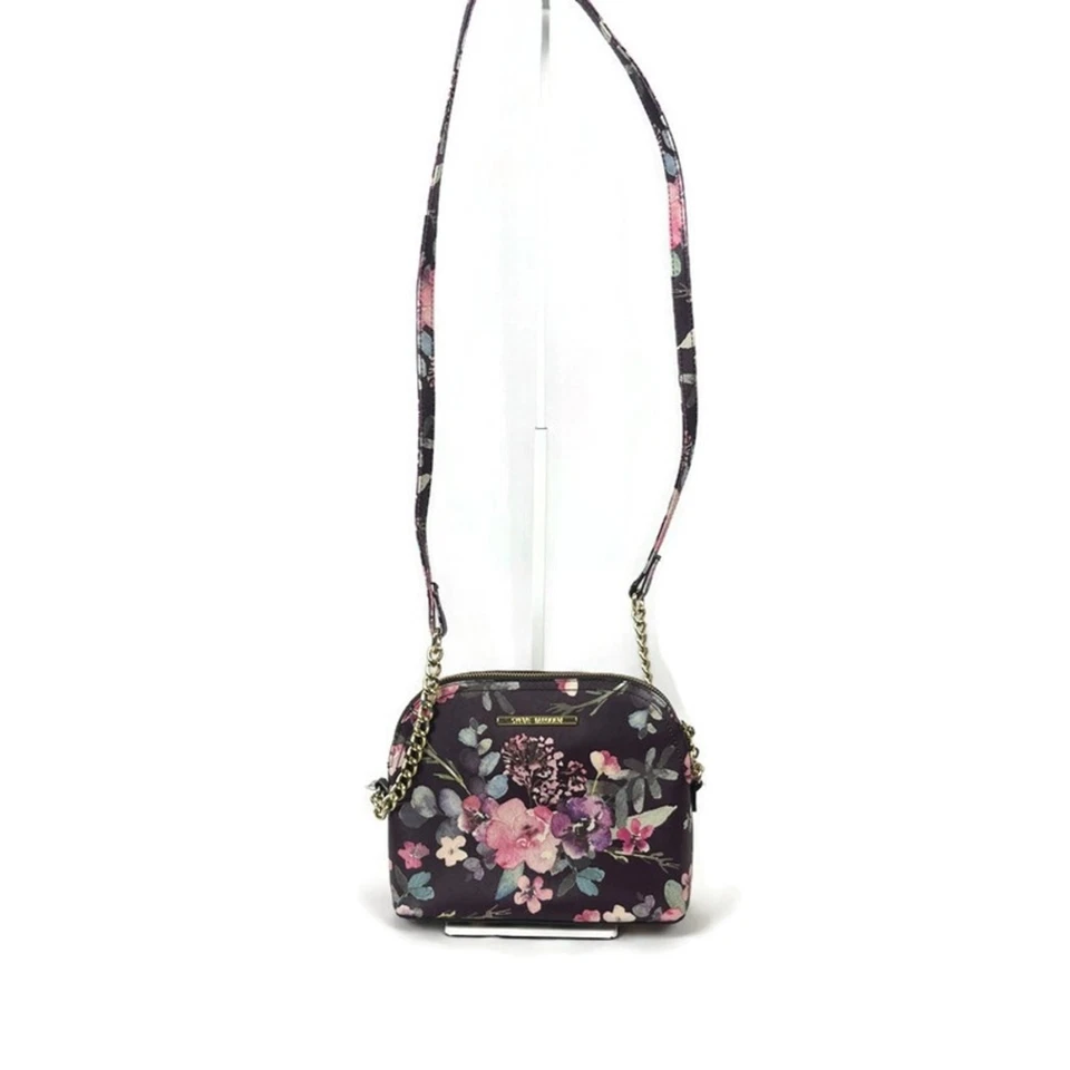 Bolso Bandolera STEVE MADDEN Marylin Floral Cuero Vegano Mediano Púrpura Foto 2 de 4
