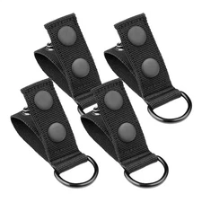 4× Tactical Duty Belt Keeper with Double Snaps Security Tactical Belt Keepers 