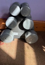Pro Fitness Dumbbell Weights Set with Rack