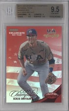 2013 USA Baseball Champions Certified National Team Mirror Red Kris Bryant 3y8