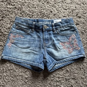 GAP Kids Girls Denim Shorts Sz 10 Blue - EUC!