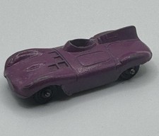 Vintage Tootsietoy Jaguar D-Type Diecast Purple Toy Car USA 2.5 Inch