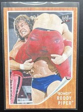 2011 Topps Heritage WWE #H-10 “Rowdy” Roddy Piper WWE HALL OF FAME