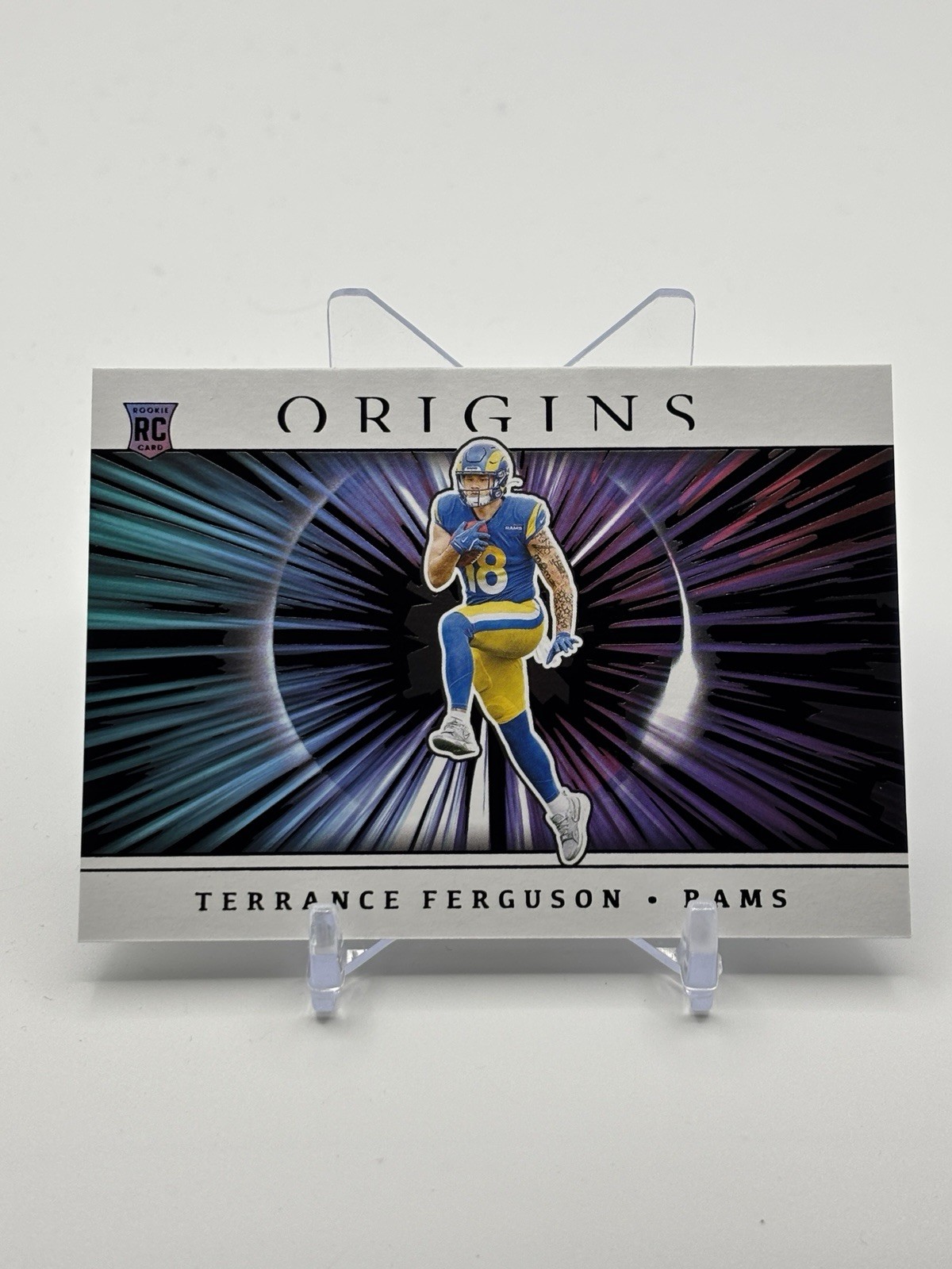 TERRANCE FERGUSON RC: 2025 Panini Origins Football -BIG BANG -Case Hit -Rams