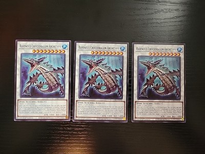 x3 Ravenous Crocodragon Archethys - L26D-ENX40 - Common YuGiOh