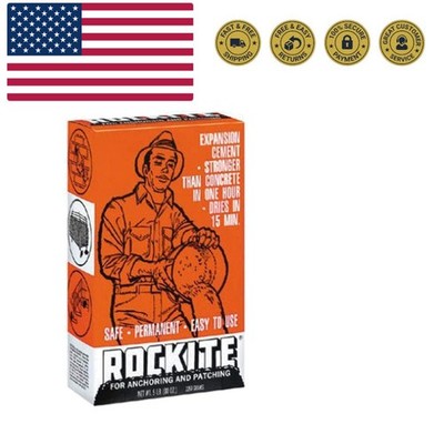 Rockite Cement 15 Min 5 Lb, No Size, White, 80 Ounce