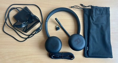 Plantronics Poly Voyager 4320-M Bluetooth Headset mit Bügel Mikrofon Ladestation