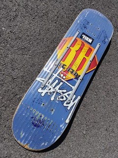 Bob Burnquist The Firm Vintage Skateboard Deck RARE lots of autographs
