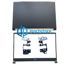 New for MSI Katana GF76 MS-17L1 Black Laptop LCD Back Cover Front Bezel Hinges