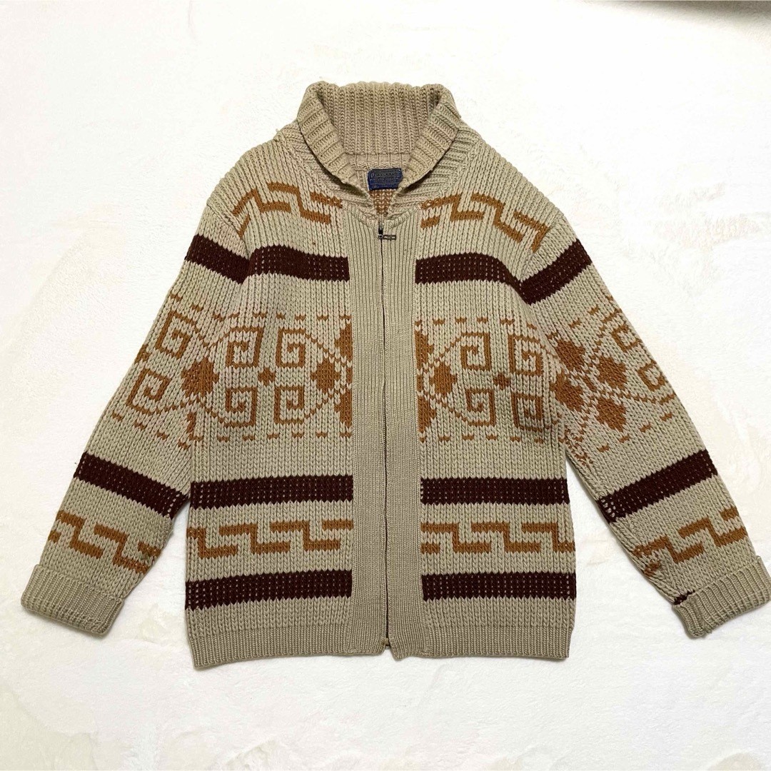 70S 80S Pendleton Native Pattern Cowichan Knit Me… - image 3