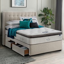 Bloomsbury Storage Divan Base: 2 Standard & 2 Continental Drawers + Headboard