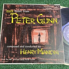 More Music From Peter Gunn LP Vinyl Record VG RCA Victor LPM 2040 Henry Mancini