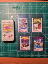 Vintage Nintendo 1993 Game Boy Bubble Gum Container & 4 Trading Cards
