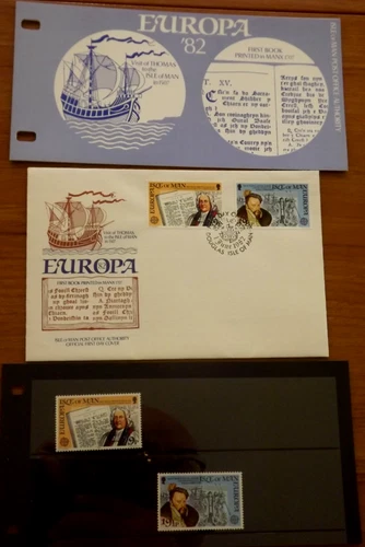 Isle of Man - First Book printed in Manx - 1 June  1982 - FDC + Presentation Set