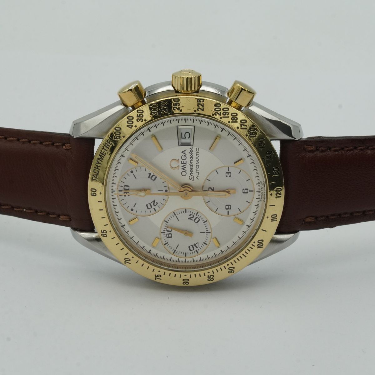 OMEGA Speedmaster Date Men Automatic 39mm Polished Steel/Gold Chronograph image 6