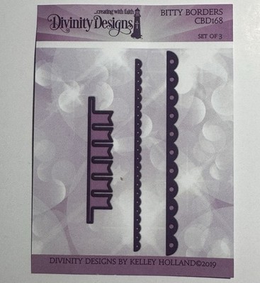 Divinity Designs Bitty Borders Set of 3 Die CBD168 New Banner Scallops