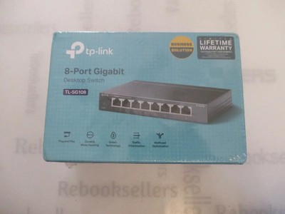 TP-Link 8 Port Gigabit Ethernet Network Switch - Ethernet Splitter | Plug & Pl..