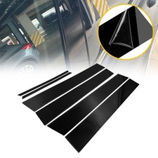 Black Pillar Cover Piano Trims For Toyota Posts 6pcsset Door Corolla 2009-2013