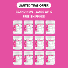 NEW Disinfecting CaviWipes XL - Case of 12  13-1150  EPA Reg 46781-8 Metrex