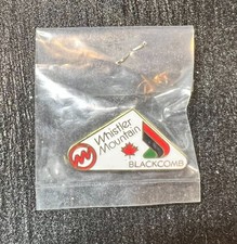 Vintage Whistler Mountain Blackcomb Ski Pin Canada Enamel Lapel