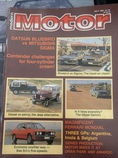 #4 Modern Motor Car Magazine 1981 July Bluebird Sigma Jeep BMW Gemini Diesel