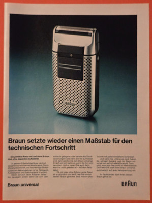 32. Braun micron plus Rasierer Werbeanzeige Werbung Reklame 1982