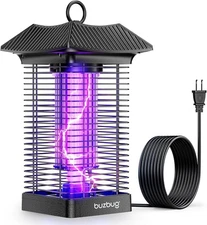 Buzbug LED Bug Zapper Indoor Outdoor, Durable 10 Years Lifespan Lamp, Black 