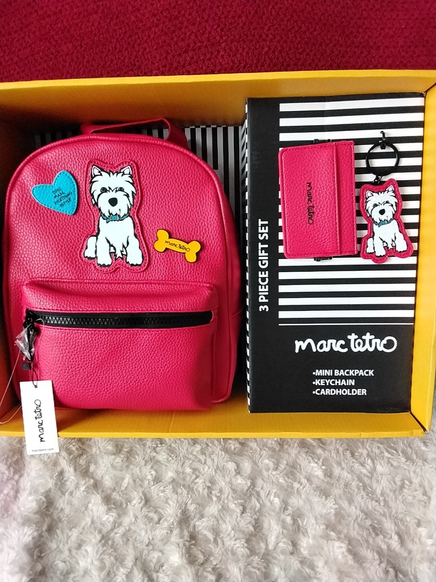 NEW!! Marc Tetro 3 Pc Gift Set Mini Backpack,keychain  display picture 3