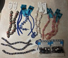 16 Craft Bead Strands jewelry making beads lot Bracelet Necklaces New