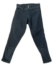 Women’s Irideon Riding Pants Black With Brown Trim Size 28