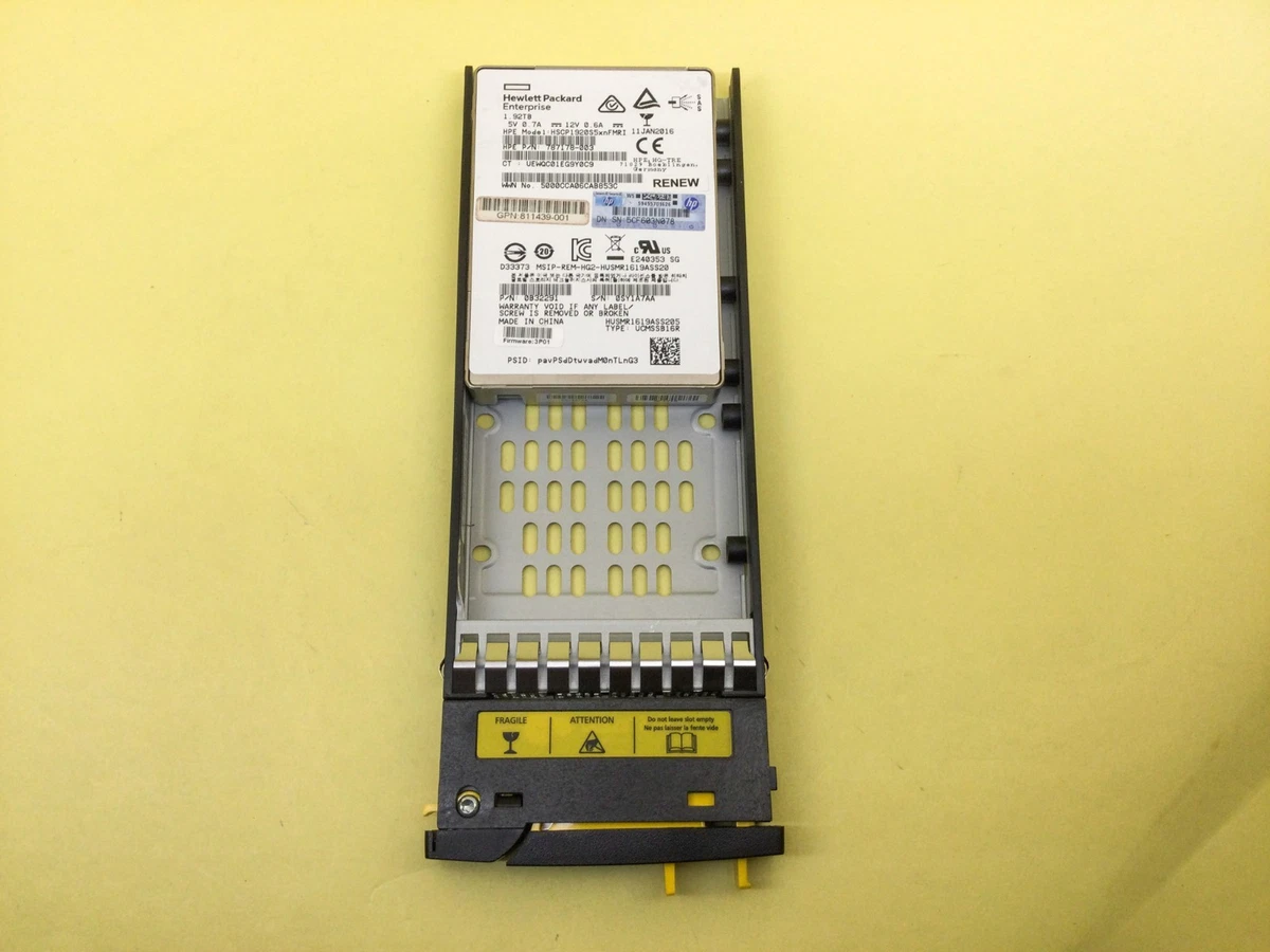 HP 875681-001 - HP 480GB SAS 12G Read Intensive SFF SSD for