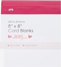 Papermania 8 x 6 300 GSM Photo-Fit Tri Fold Aperture Cards and Envelopes, Pack of 4, White
