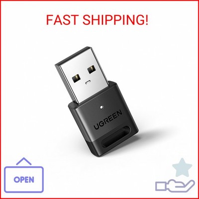 UGREEN USB Bluetooth 5.3 Adapter for PC, Plug & Play for Windows 11/10/8.1, Blue