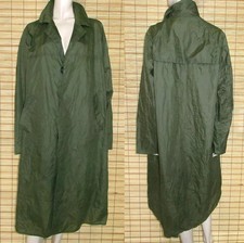 GRÜNER REGENMANTEL - RAINCOAT - NYLON - VINTAGE - CREEDY - LILION - GR. L - XL