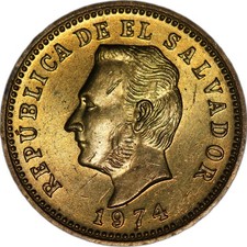 El Salvador - 3 Centavos - 1974 - KM#148