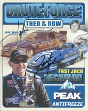 Signed John Force & Jack Beckman 50 Years Of Brute Force US Nationals Hero Card