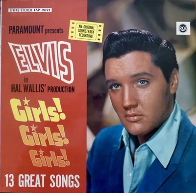 Elvis Presley Girls! Girls! Girls! 3RD EDITION NEAR MINT RCA Victor Vinyl LP