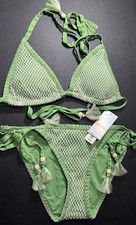 NWT 142 lucky Brand Green Swimsuit BIKINI Size S Small