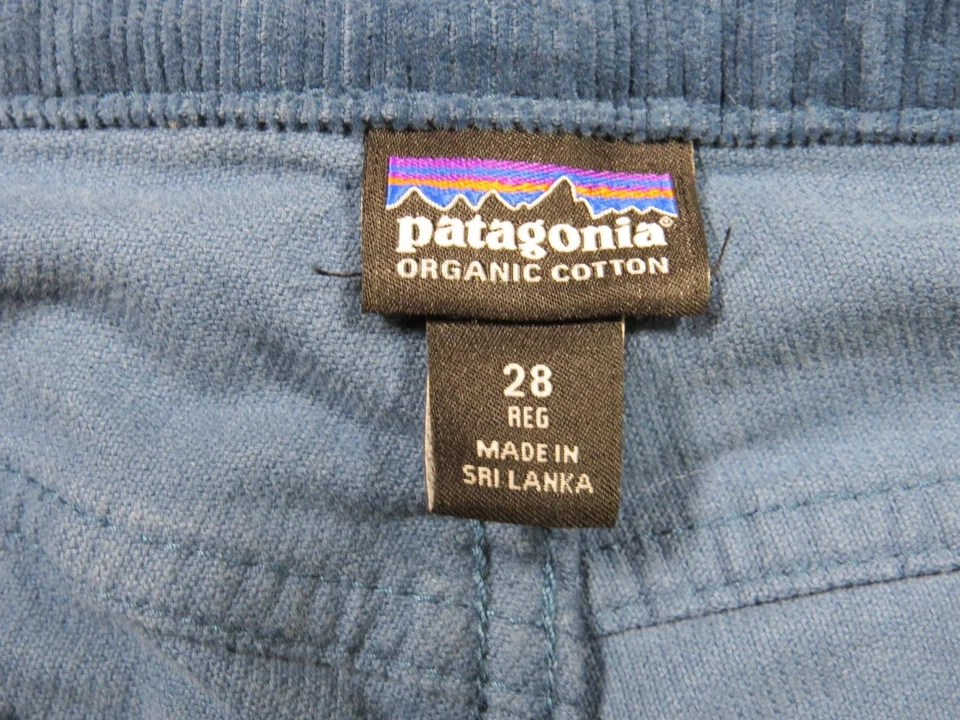 Pantalones de Pana Patagonia Para Hombres 28 Azul Regular Algodón Orgánico 5 Bolsillos Pierna Recta Foto 4 de 4