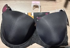 No Boundaries T Shirt Bra 38D Converts To RacerBack Black New