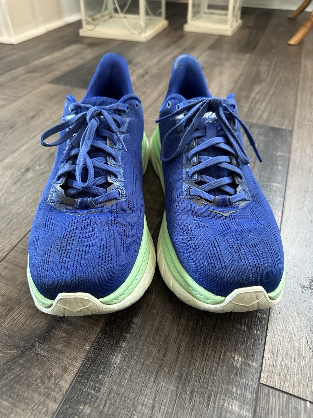 Hoka One One Mach 6 Men’s US Size 11 Dazzling Blue/Green Running Shoes thumbnail 2