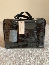 Vera Bradley 4 pc Cosmetic Organizer CLASSIC BLACK MICROFIBER MSRP 95 W/ TAG