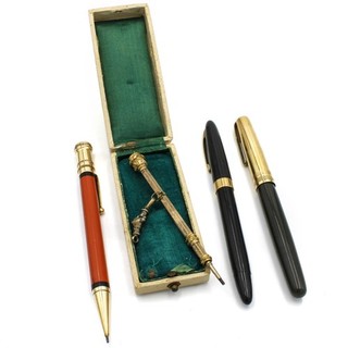 Victorian Parker Sheaffer Waterman Pencils & Fountain Pens Lot of 4 #X974 3