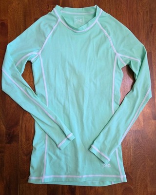 Dakine Hoku Long Sleeve Rashguard Mint Green Built In Bra Size Xsmall