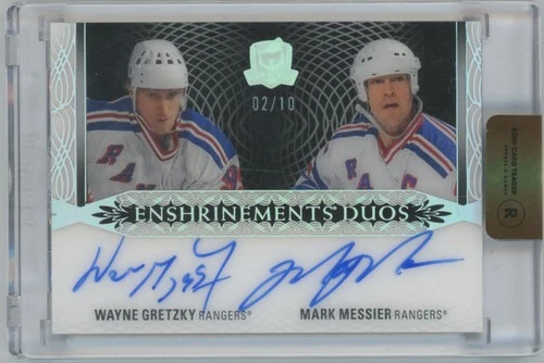 2022-23 The Cup Enshrinements Duos Auto /10 Wayne Gretzky/Mark Messier Auto