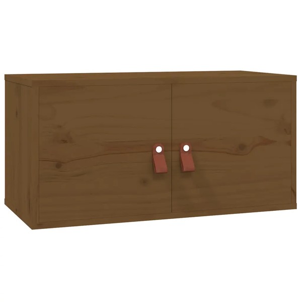 Wandschrank Honigbraun 60X30X30 Cm Massivholz Kiefer-image